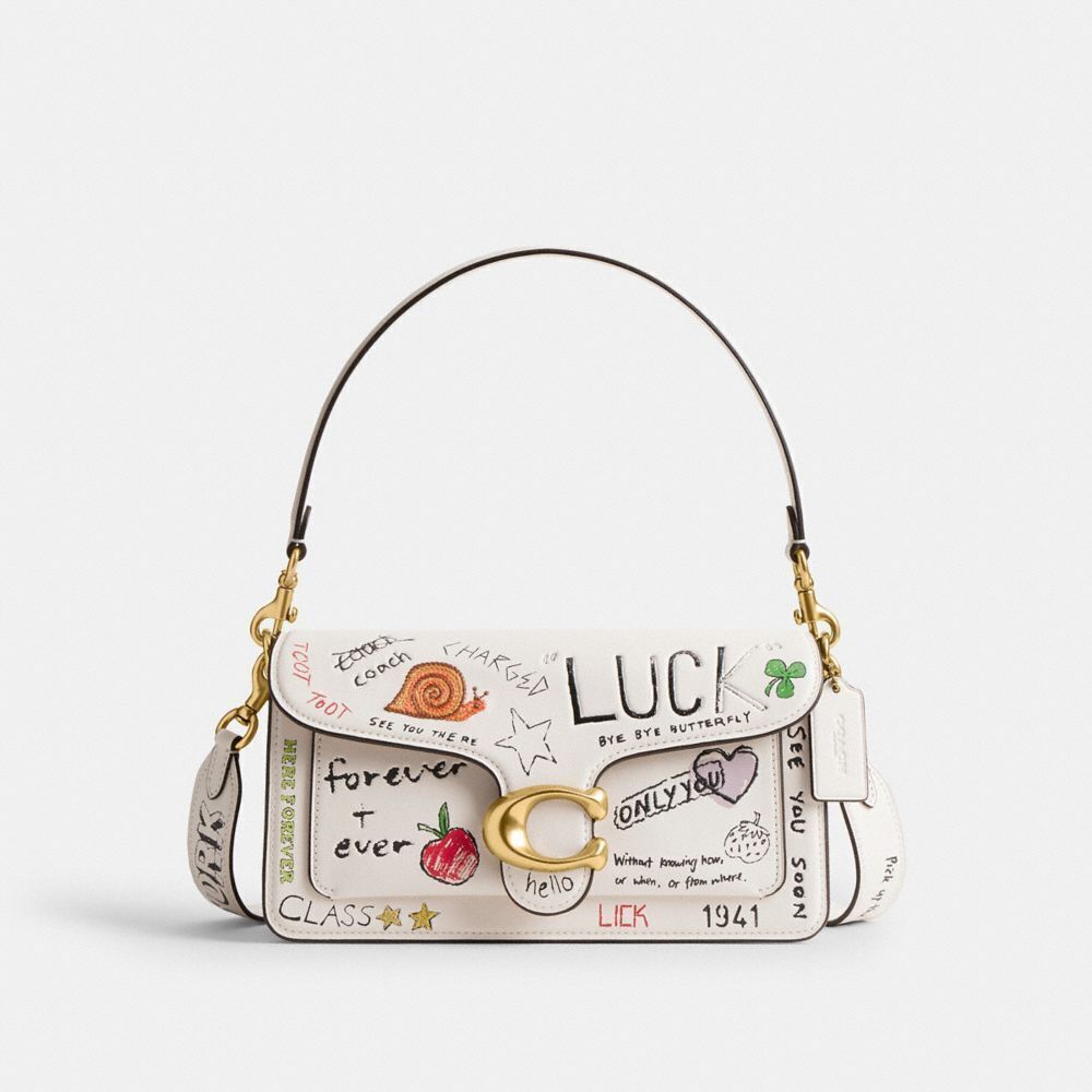 Coach Tabby Shoulder Bag 26 With Sketch Print